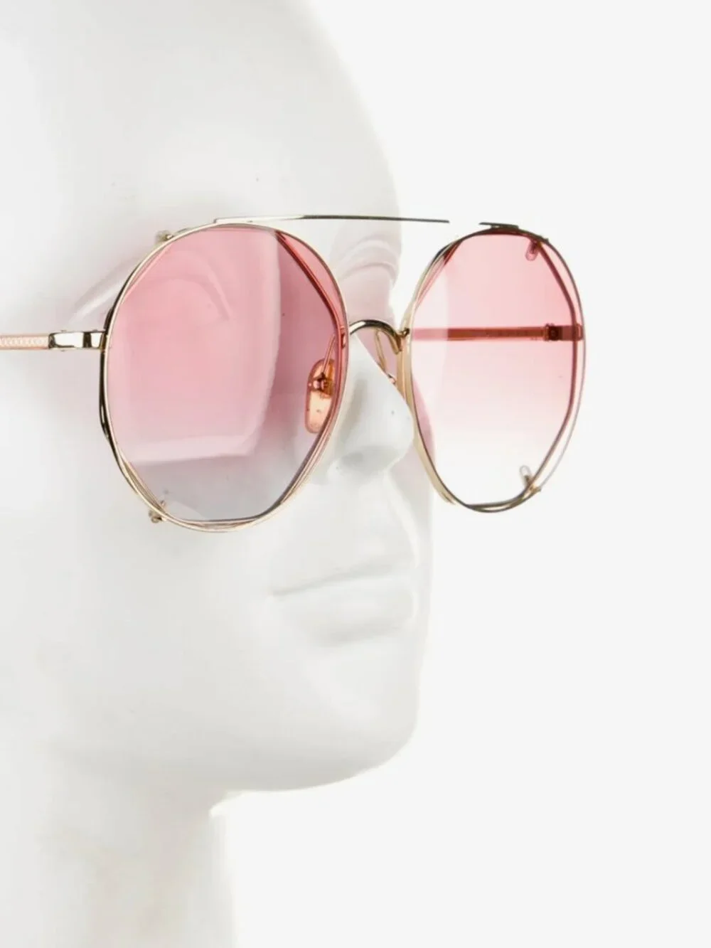 Chloe Sunglasses CH0041S 004 Gold Red Gradient